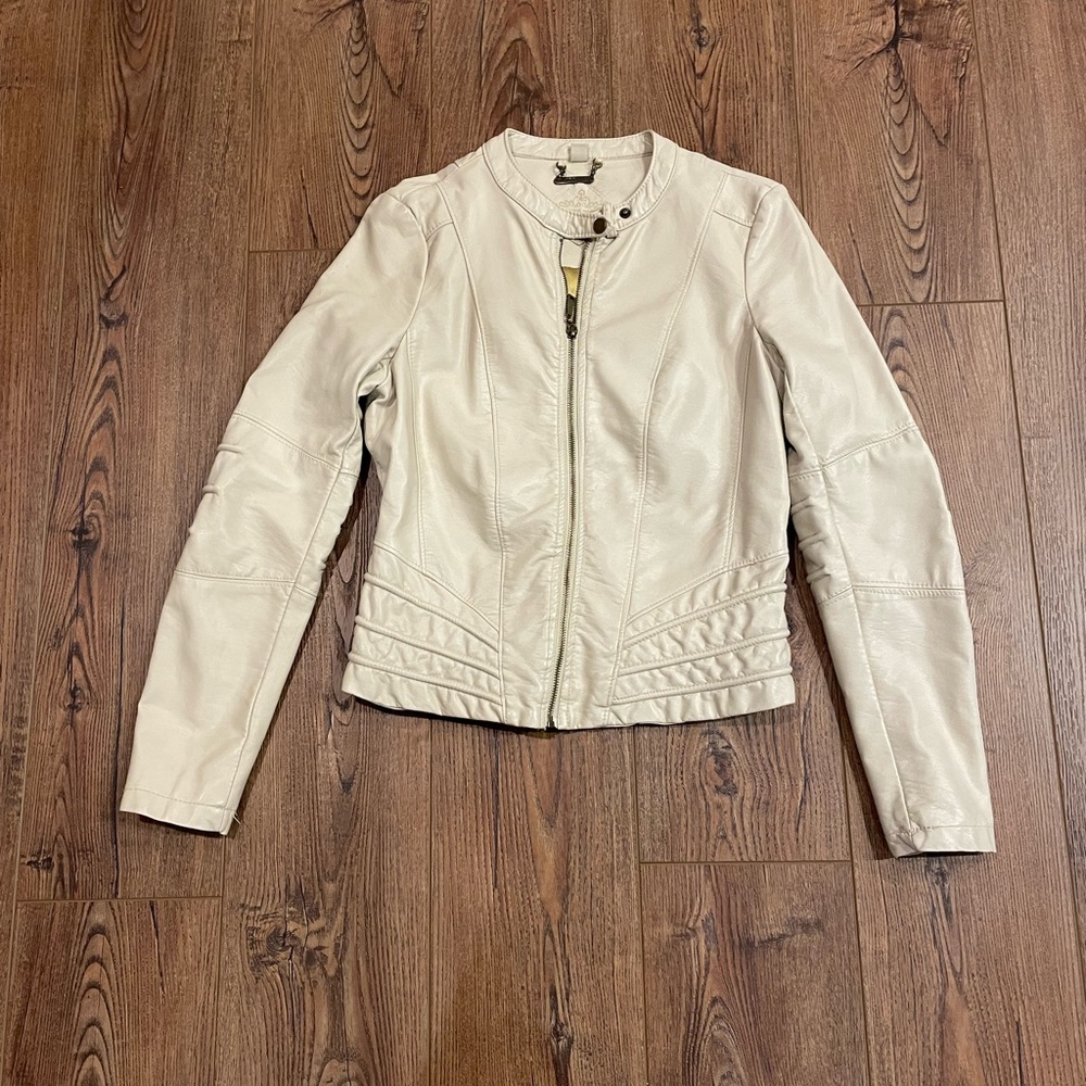 Faux leather jacket
